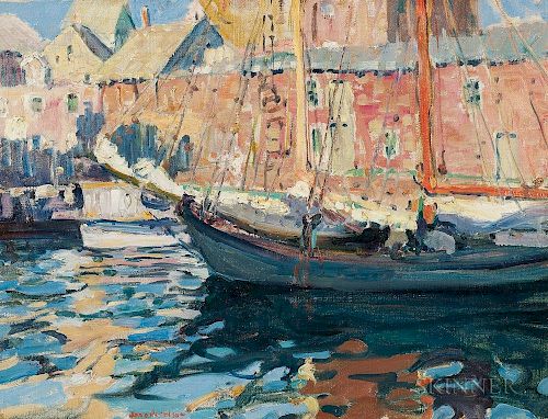 Jane Peterson (American, 1876-1965)  Gloucester Fishing Boat