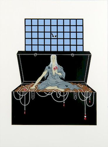 Erté (French, 1892-1990) Seven Deadly Sins Serigraphs, Lot of Eight