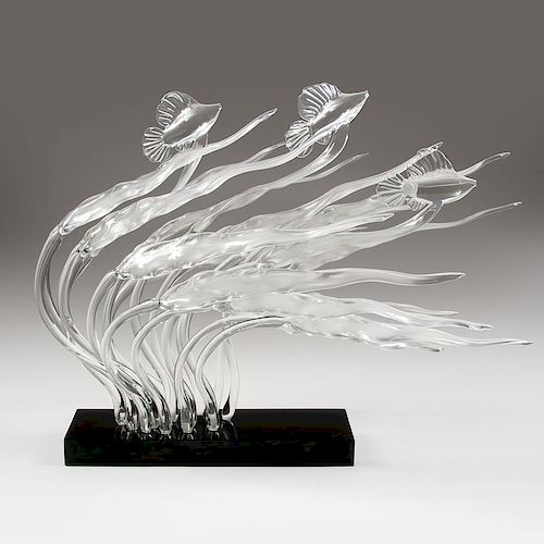Guyol (Canadian, b. 1935) Glass Sculpture