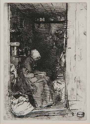 James Abbot McNeill Whistler (American, 1934-1903) Etching