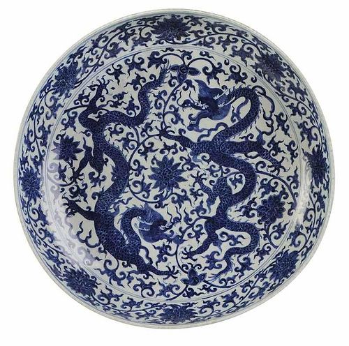 Ming Style Dragon Charger