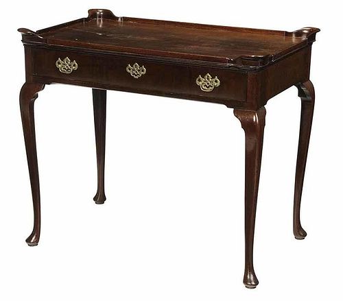 Dutch Queen Anne Style Mahogany Tray Top Table