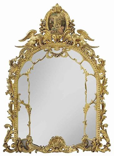Louis XV Style Carved and Gilt Wood Pier Mirror