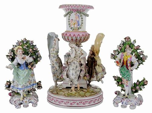 Three German Porcelain Figures