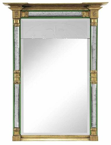 Mid Century Classical Style Mirror Framed Mirror