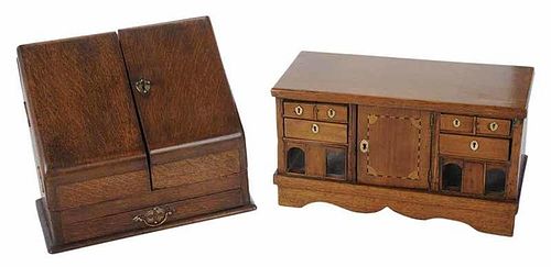 Two Miniature Table Top Desks
