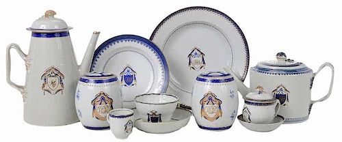 38 Pieces Chinese Export Armorial China