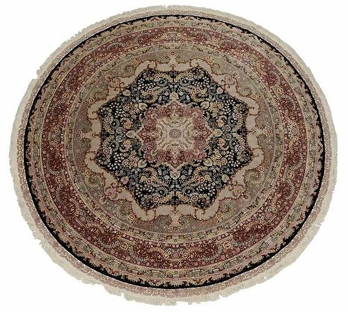 Circular Silk Carpet
