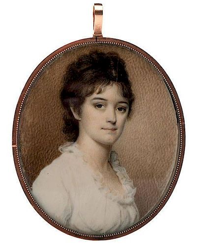 Portrait Miniature attributed to Edward Malbone 