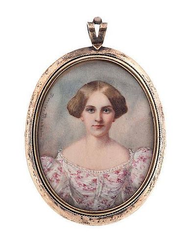 Portrait Miniature by Florence Mackubin 