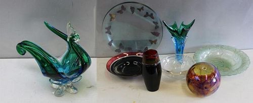 Large Grouping Of Midcentury & Other Art Glass