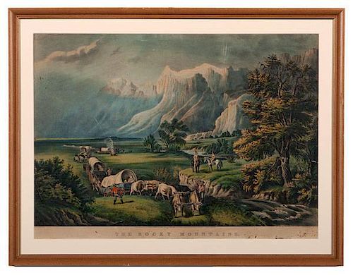 The Rocky Mountains by Currier and Ives 