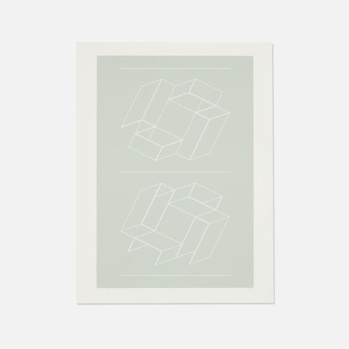 Josef Albers, WEG III (from White Embossings on Gray portfolio)
