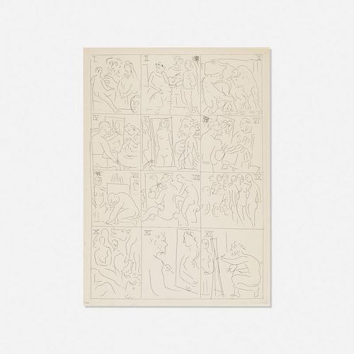 Pablo Picasso, Table des Eaux-Fortes from Le Chef d'Oeuvre Inconnu