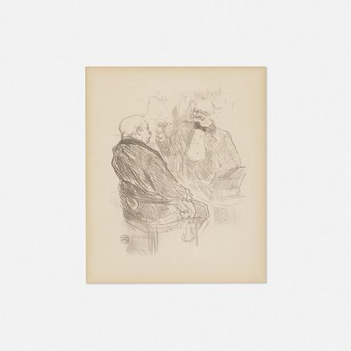 Henri de Toulouse-Lautrec, Georges Clemenceau et l'oculiste Mayer from Au Pied du Sinai