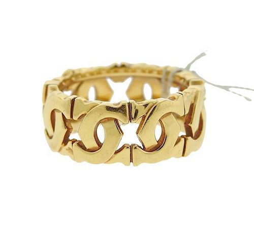 Cartier CC 18k Gold Band Ring