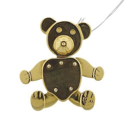 Pomellato 18k Gold Movable Bear Pendant