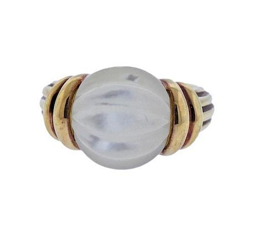 Boucheron 18k Gold Mother of Pearl Ring