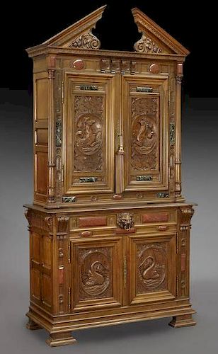 French 19th C. marble inset cabinet