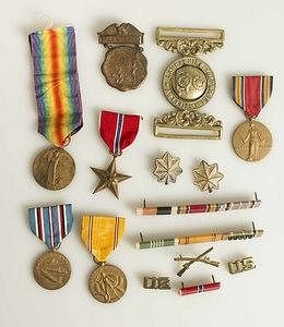 British Belt buckle, US Bronze Star Medal group, and more