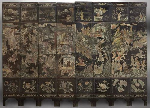 (8) Chinese coromandel panels