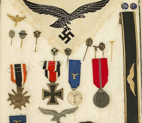 German 3rd Reich Medals, Luftwaffe badges, Pins, and cloth.