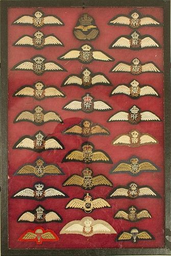 Collection of RAF Wings, some removed from Uniforms, 28 Wings total.
