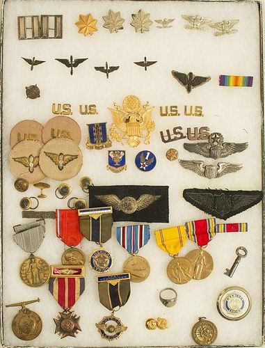 US WWI Bullion Embroidered Wings, Various Medals, Wings, Insignia
