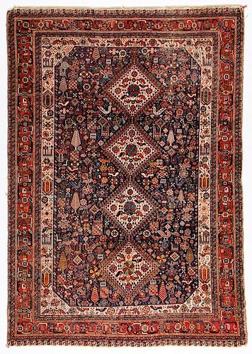 Antique Gashgai Rug, Persia: 4'5'' x 6'4''
