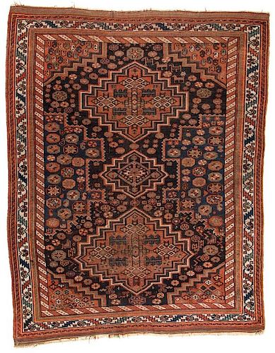 Antique Afshar Rug, Persia: 4'11'' x 6'1''