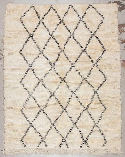 Modern Beni Ourain Rug, Morocco: 6'4'' x 7'11''