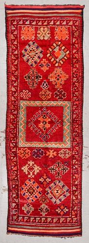 Vintage Moroccan Rug: 4'1'' x 9'10''