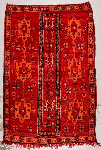 Vintage Moroccan Rug: 6'5'' x 9'4''