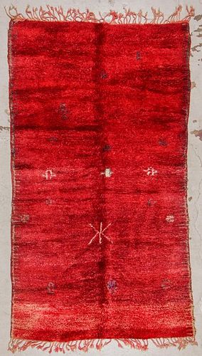 Vintage Moroccan Rug: 5'6'' x 9'6''