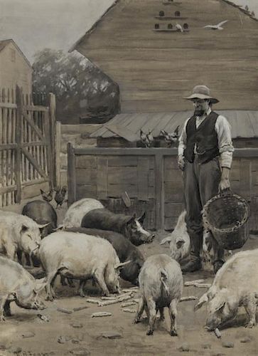 Arthur Burdett Frost (1851-1928) The Farmer's Pride
