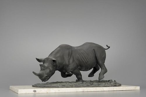 Robert Glen (b. 1940) Black Rhino