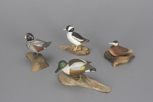 Four Miniature Ducks Harold N. Gibbs (1886-1970)