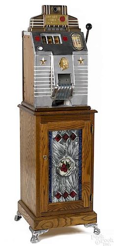 Jennings 5-cent Bronze Chief slot machine