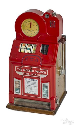 Jennings 5-cent Modern Vendor trade stimulator