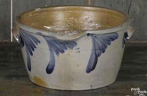 Pennsylvania stoneware batter crock, 19th c.