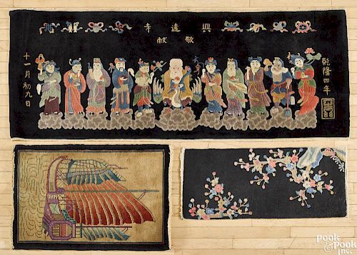 Twelve Chinese mats, early/mid 20th c.