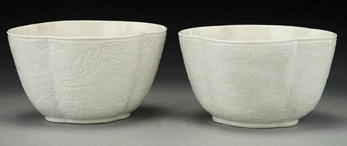 Pr. Chinese antique blanc de chine porcelain