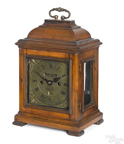 George II pearwood bracket clock, ca. 1730