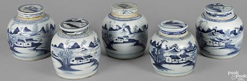 Five Chinese export porcelain