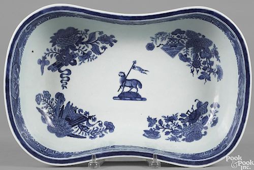 Chinese export porcelain blue Fitzhugh foot bath