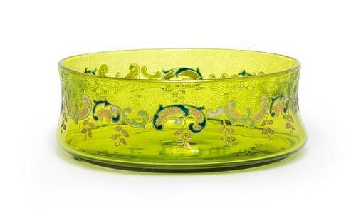 A Meisenthal Glass Dish, Diameter 5 inches.