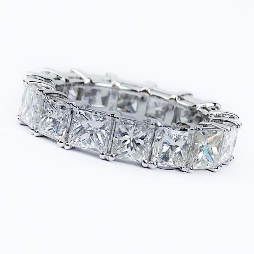 8.22 Carat TW Sixteen (16) Princess Cut Diamond Ring