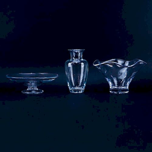 Collection of Three (3) Simon Pearce Glass Tableware