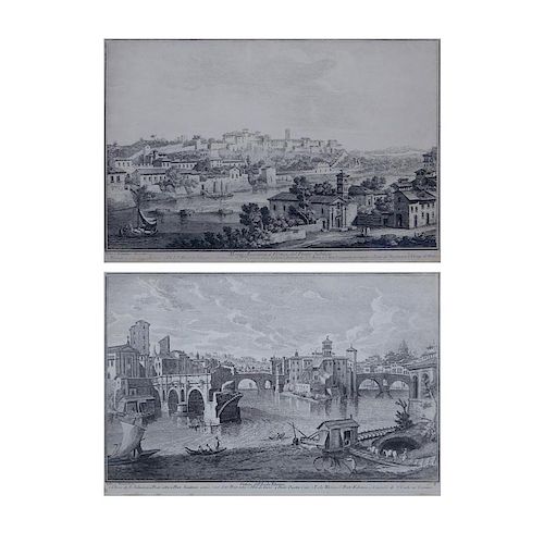 After: Giovanni Battista Piranesi, Italian (1720-1778) Pair of 19/20th Century Etchings