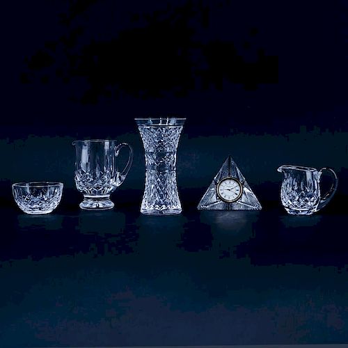 Grouping of Five (5) Waterford Crystal Tableware